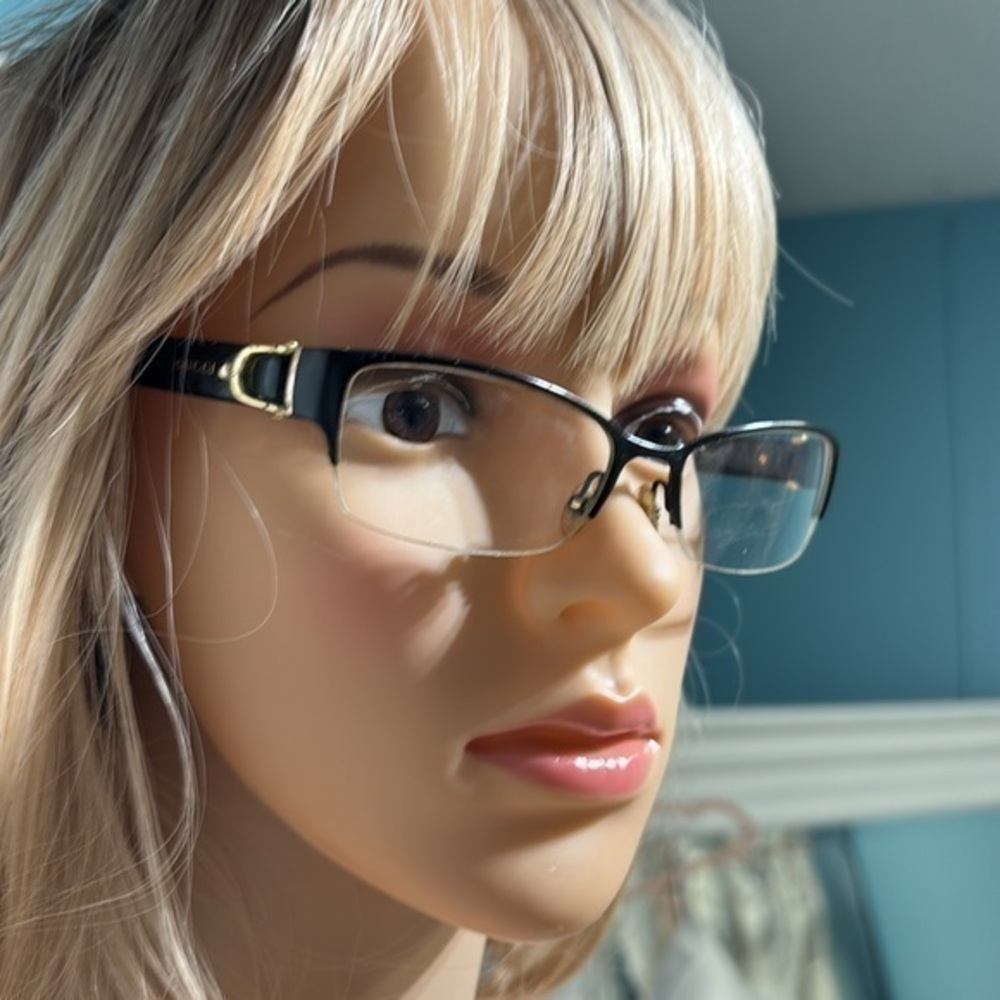 Gucci RX glasses black and gold tone